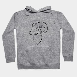 Aries Minimalist Goat Hoodie